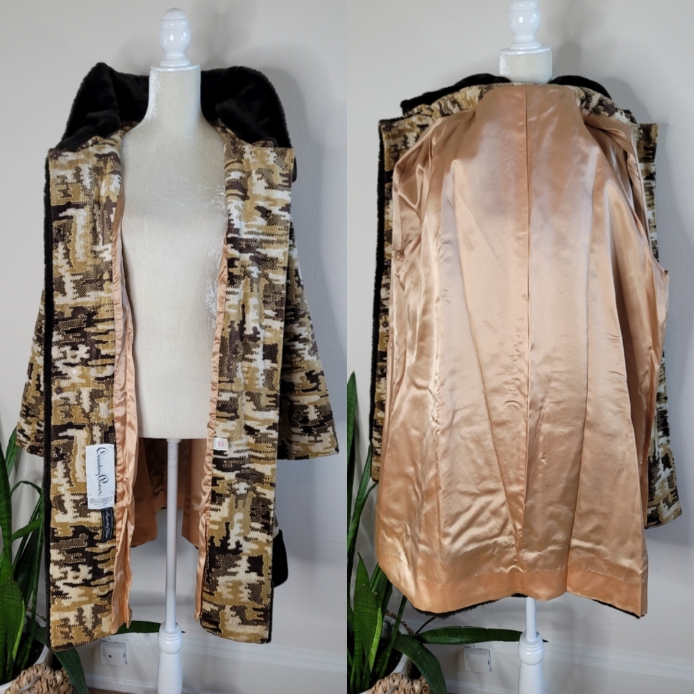 🎉HP VTG 60s Country Pacer Tapestry Coat - Picture 14 of 16